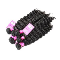 Peruvian Human Hair Deep Wave Weave Hair 4 Bundles 100% Unprocessed Virgin Peruvian Deep Curly Hair Weave Bundles Natural Color Total 400g 12 Deep Wave Human Hair Weave Bundles Deals 12