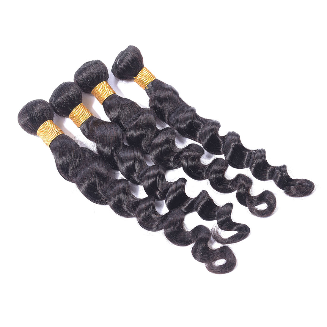 Ms Aloe Hair Indian Loose Deep Wave Bundles 10A Virgin Hair 4 Bundle Deals Wet and Wavy Human Hair Extensions Natural Color Can Be Dyed Thick 8 Loose Deep Wave Human-Hair Weave Sale 5