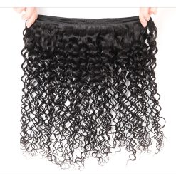 Ms Aloe Hair Brazilian Curly Hair Virgin Hair With Closure 100% Human Hair 3 Bundles With Closure Jerry Curly 9 curly weave virgin human hair 3