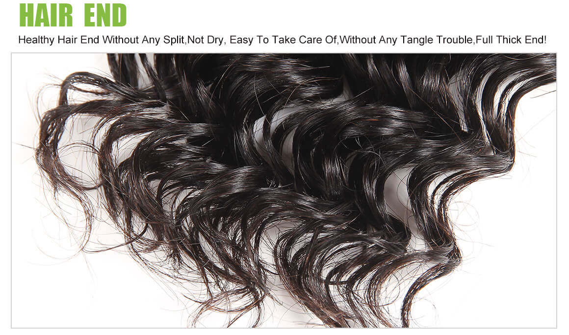 Ms Aloe Hair Brazilian Deep Wave 3 Bundles with Lace Frontal Closure Unprocessed Virgin Remy Human Hair with 13x4 Ear to Ear Closure With Baby Hair 10 deep wave human hair 4