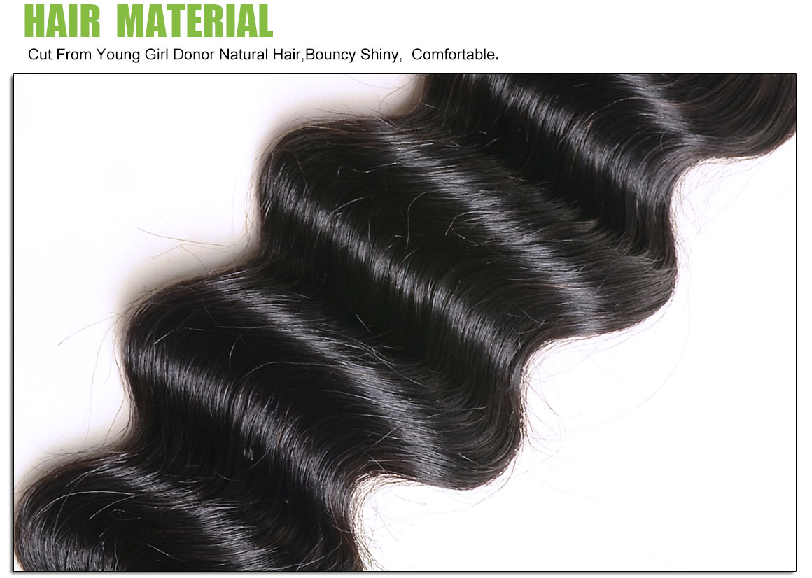 Ms Aloe Hair Raw Indian Virgin Hair 4 Bundles With Closure Loose Deep Wave 10A Human Hair Weave Bundles With Closure 8 loose deep wave hair bundles 1