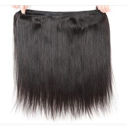 Ms Aloe 10A Grade Straight Hair 4 Bundles with 13×4 Lace Frontal Brazilian Straight Human Hair Weave 4 Bundles with Ear to Ear Lace Frontal 10 virgin human hair bundles 05