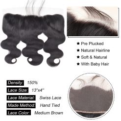 body wave lace frontal