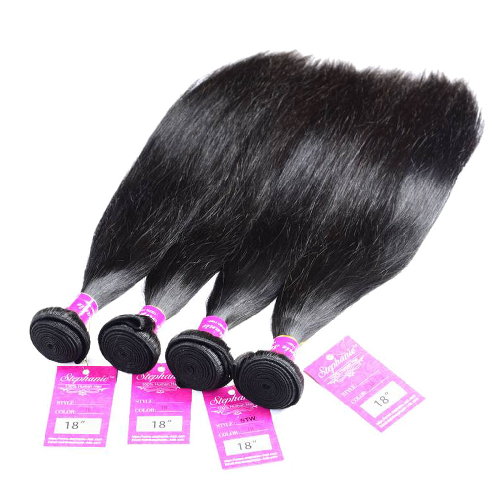 Ms Aloe Hair 10A Grade 3 Bundles Slik Straight Hair Bundles Cheap Long Peruvian Virgin Human Hair Weave Deals 7 Straight Human Hair Weave 4