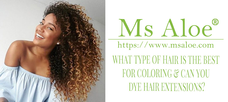 WHAT TYPE OF HAIR IS THE BEST FOR COLORING & CAN YOU DYE HAIR EXTENSIONS? 3 WHAT TYPE OF HAIR IS THE BEST FOR COLORING