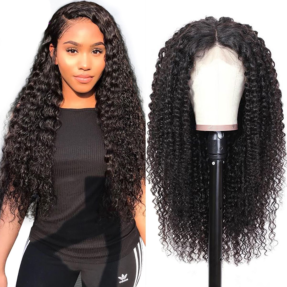 Ms Aloe Curly Wave Wig 13x4 Lace Front Wigs With Baby hair Curly Human Hair Wigs Lace Frontal Wig 5 curly hair lace wig