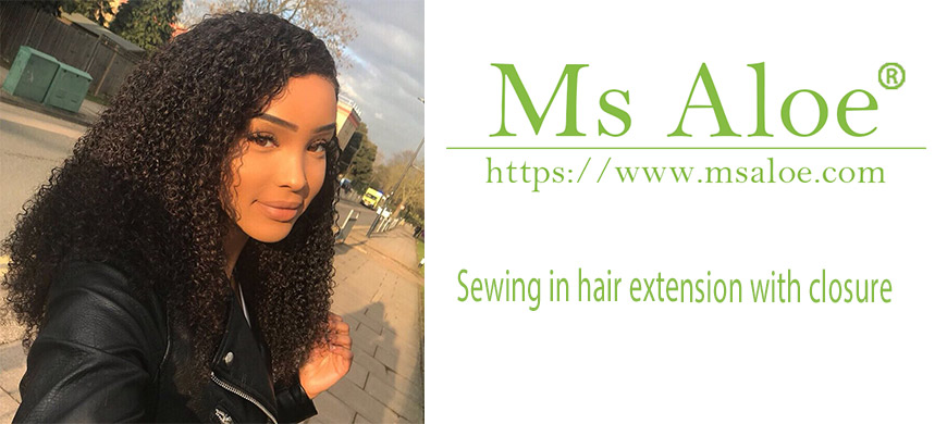 Sewing in hair extension with closure 1 hair weave with closure