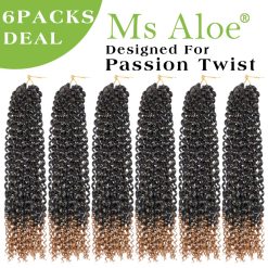 Passion Twist Hair Blonde Ombre Water Wave Crochet Hair