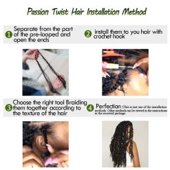 Ms Aloe 6Packs Passion Twist Hair Blonde Ombre Water Wave Crochet Hair 18inch Pre-Looped Long Bohemian Curly Synthetic Braiding Hair Extensions 22Strands/Pack(1B/27#,480g/Lot) 11 Passion Twist Hair Blonde Ombre Water Wave Crochet Hair 6