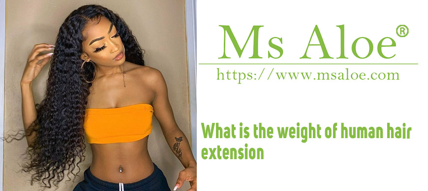 What is the weight of human hair extension