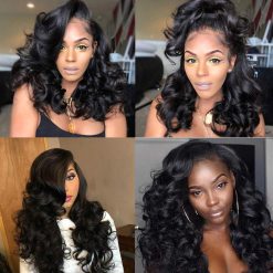 Loose Wave 4x4 Lace Closure Wig Human Hair Lace Front Wigs With Baby Hair Human Hair Wigs Wavy For Women Natural Color 7 Loose Wave 4x4 Lace Closure Wig