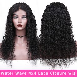 Water Wave 4x4 Lace Closure Wig