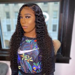 Water Wave Full Lace Wig PrePlucked with Baby Hair Unprocessed Remy Human Hair Wig Full End Lace Wigs Natural Color Wet Human Hair Wigs for Women