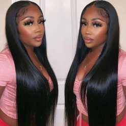 High Quality Straight Glueless Human Hair Wigs Natural Hairline Lace Front Wigs Human Hair 6 Straight Glueless Human Hair Wigs 2
