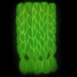 White Braiding Hair Extensions Shining Braiding Hair Braids Hair Synthetic Jumbo Braiding Hair Glow in the Dark Braids(White ,5pack) 13 White Braiding Hair