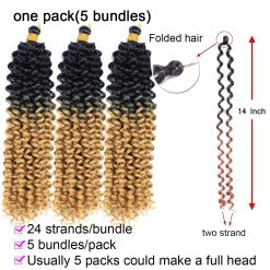 Curly Crochet Hair Water Wave