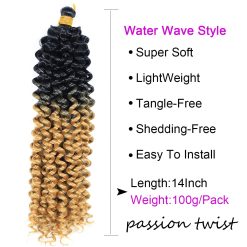 Curly Crochet Hair Water Wave