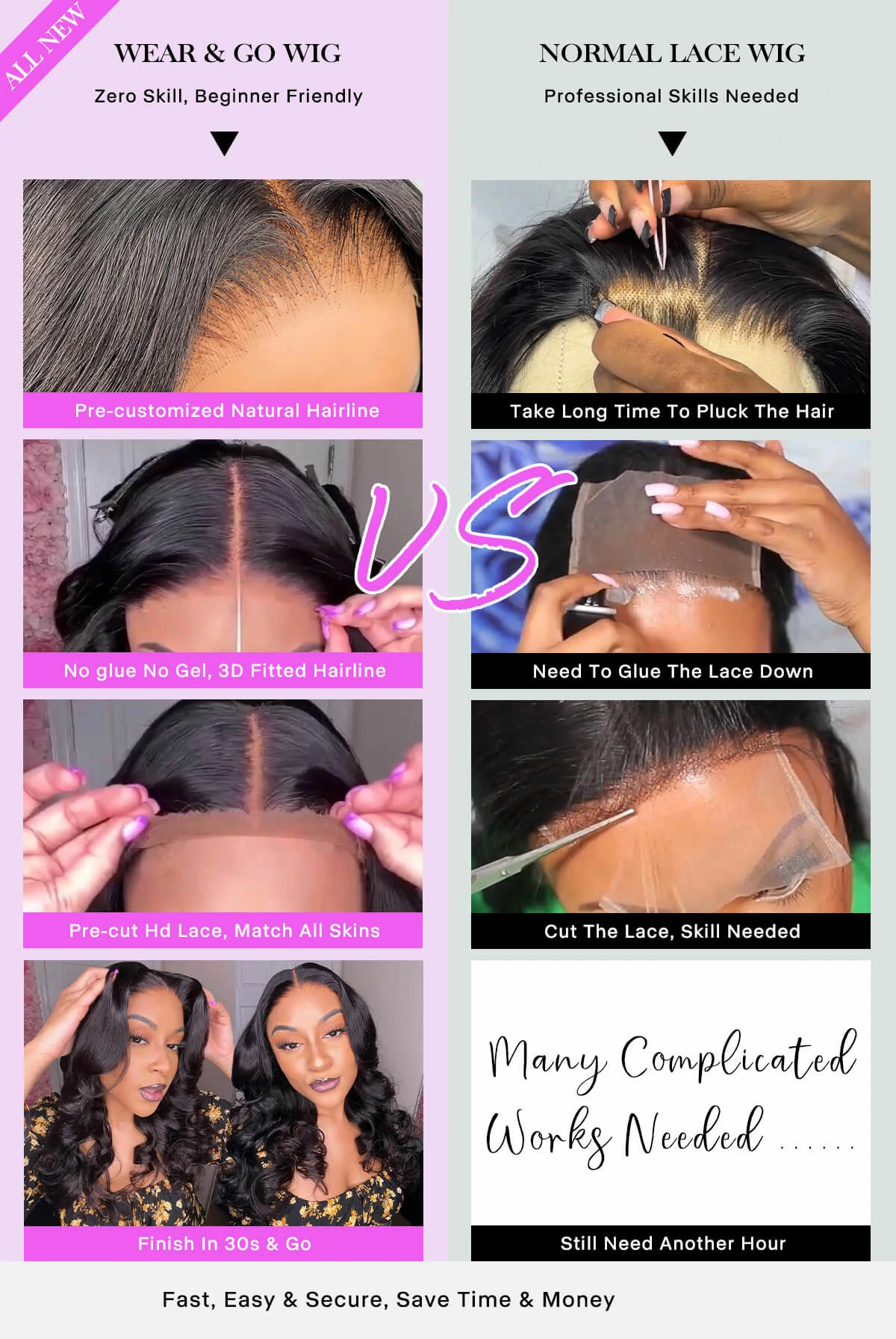 Pre-bleached Knots Straight HD Lace Frontal Wig 180% Density 6×5 Pre-cut Lace Wear & Go Glueless Wig 27 Body-Wave-Glueless-Wigs-2