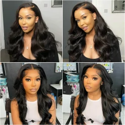 Upgrade Pre-cut Lace Body Wave Wear & Go Glueless Wigs Pre-bleached Knots Clean Melted Hairline 180% Density 5×5 HD Lace Closure Wig 25 Body-Wave-Wear-&-Go-Glueless-Wigs-14