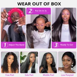 Pre-bleached Knots Straight HD Lace Frontal Wig 180% Density 6×5 Pre-cut Lace Wear & Go Glueless Wig 17 Body-Wave-Wear-&-Go-Glueless-Wigs-7