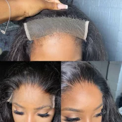 Glueless Straight Short Bob Wigs Brazilian Clear Lace 180% Density Hd Closure Wig Human Hair 13 Glueless Straight Short Bob Wigs