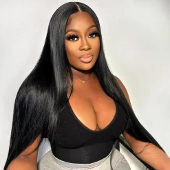 Benefits Of Wearing Glueless Lace Front Wigs 1 Straight HD Lace Frontal Wig