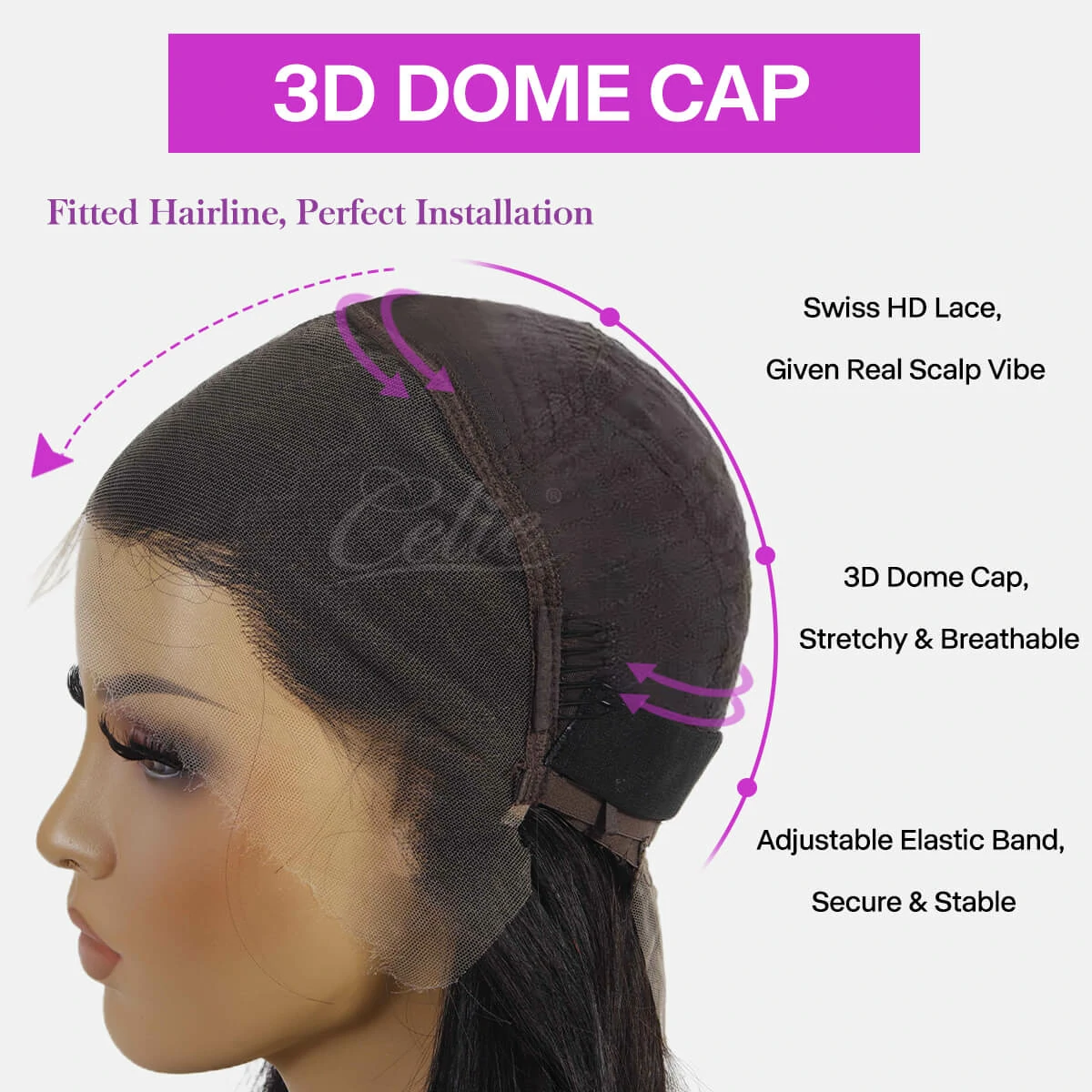 Glueless Straight Short Bob Wigs Brazilian Clear Lace 180% Density Hd Closure Wig Human Hair 20 glueless hd lace frontal wig details