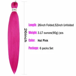 Braiding Hair Hot Pink Braid Hair