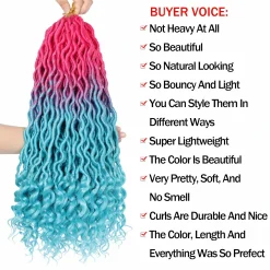 Home Page 35 Curly Faux Locs hair