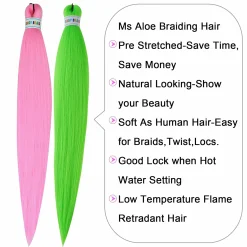 Ms Aloe Colored Braiding Hair