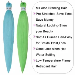 ms aloe Colorful Braiding Hair